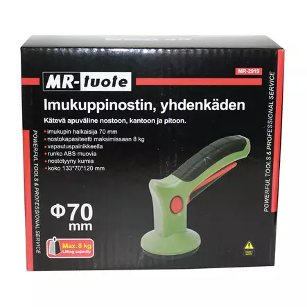 Imukuppinostin 8kg 70mm yhdenkäden - Korjaamolaitteet ja tarvikkeet - 6430074697228 - 2