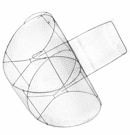 Verkon vahvuus 0,6 mm, tukilangan vahvuus 3 mm, sinkitty. - Kalaverkot ja pyydykset - 6410412323538 - 1