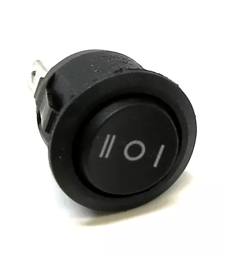 KEINUKATKAISIN ON-OFF-ON 12V PYÖREÄ - Katkaisijat ja releet - 6438417016248 - 2