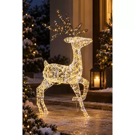 Led poro 1200l lämmin/kylmä valkoinen - Valohahmot ja valokoristeet - 6438506024598 - 1