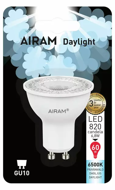 LED PAR16 6,8W/865 GU10 DAYLIGHT - Lamput GU10 kanta - 6435200248688 - 1