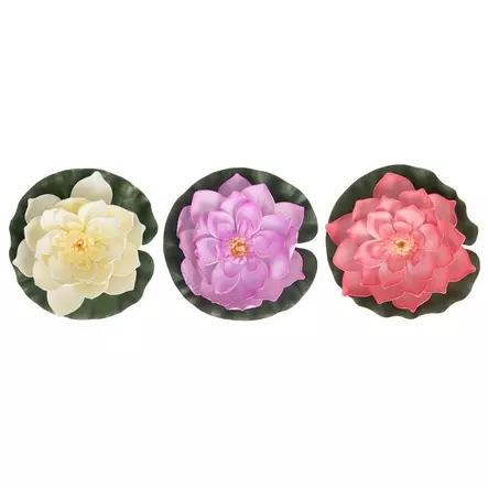 Lotus kukka kelluva 21cm - Puutarhakoristeet - 6410413119628 - 2