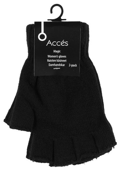 naisten mustat kynsikk=C3=A4=C3=A4t 2 paria paketissa - Asusteet ja tarvikkeet - 6410416107738 - 2