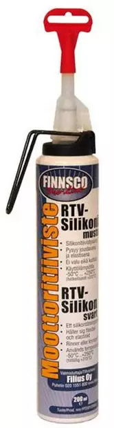 Moottoritiiviste RTV-silikoni musta 200 ml - Silikonit - 6430041590088 - 1