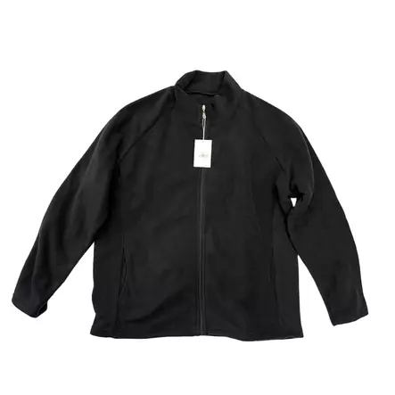 Naisten fleece-takki taskuilla, musta - Naisten ulkovaatteet - FM-6008 - 1