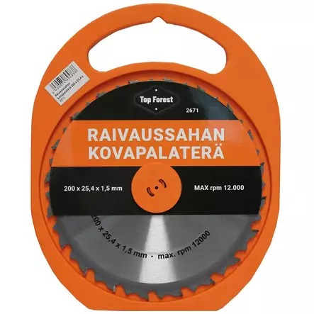 Raivaussahan kovapalaterä 200x25,4x1,5mm - Sahanterät - 6430074694838 - 2