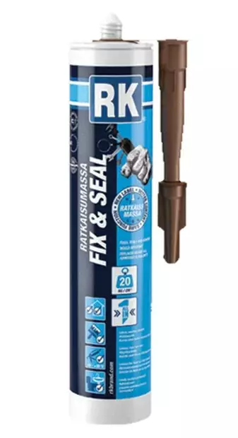 RATKAISUMASSA Fix & Seal Original brown 290 ml - Liimamassat ja tiivistysmassat - 6418091624038 - 1