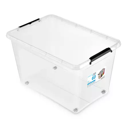 Simple Store säilytyslaatikko 60L 58x39, - Säilytyslaatikot ja muovilaatikot - 6438506022938 - 1