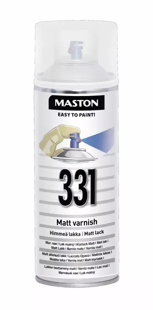 Spraymaali 100 Himmeä lakka 400ml - Spraymaalit - 6412491003318 - 1