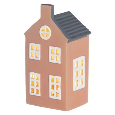 Talolyhty led valoilla Copenhagen vaaleanpunainen 15cm - Lyhdyt sisäkäyttöön - 6410416312248 - 2