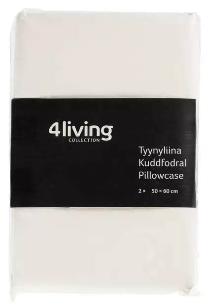 TYYNYLIINA 2 kpl Valk 50x60 cm - Pussilakanat, petivaatteet ja tyynyt - 6410413291188 - 2