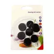 Mustat NAPIT 15kpl/pkt 2 cm - Ompelulangat ja ompelutarvikkeet - 6438159386838 - 1