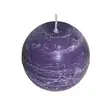 KYNTTILÄ Rustic Pallo 10 cm lila - Pallokynttilät ja pöytäkynttilät - 4740302713388 - 1