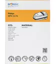 Pölynimuripussit, 5 kpl. + 2 suodatin MPH 2176 Nordic Quality Vacuum - Pölypussit ja suodattimet - 5706470075788 - 2