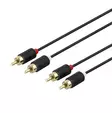 audiokaapeli 2xrca uros-uros 2m stereo=C3=A4=C3=A4nikaapeli - Audio- ja videokaapelit - 7333048051998 - 1