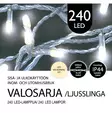 ULKOVALOSARJA LED 240Led Kylmä valkoinen - Valosarjat paristokäyttöiset - 6438159128858 - 1