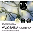 ULKOVALOSARJA LED 240Led Lämmin valkoinen - Valosarjat verkkovirta - 6438159689908 - 1