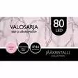 ULKOVALOSARJA LED 80Led Pinkki - Valosarjat verkkovirta - 6438159119498 - 1