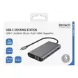 USB-C-telakointiasema, HDMI/DP/RJ45/2xUSB-A/SD PD 3.0, harmaa - Audio- ja videokaapelit - 7333048047458 - 4