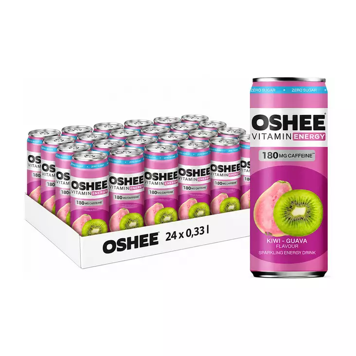 Oshee Kiwi-Guava Zero 24 x 0,33 L - Energiajuomat - 5905868425758 - 1