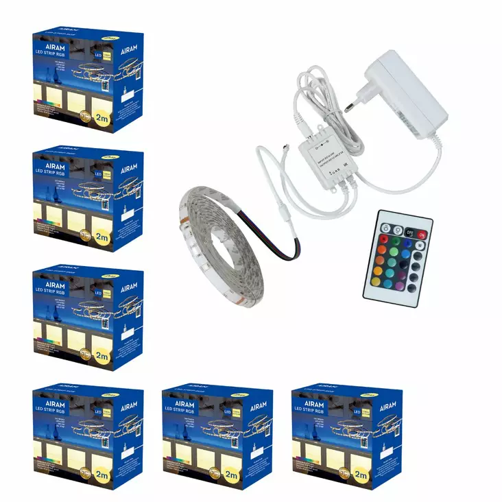 Led valonauha RGB 2M 7,2W/m IP20 6KPL - LED valonauhat - 835718 - 1