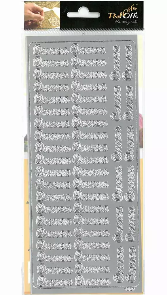 ÄÄRIVIIVATARRA ONNEA HOPEA - Tarrat ja kiiltokuvat - 6417715093038 - 1