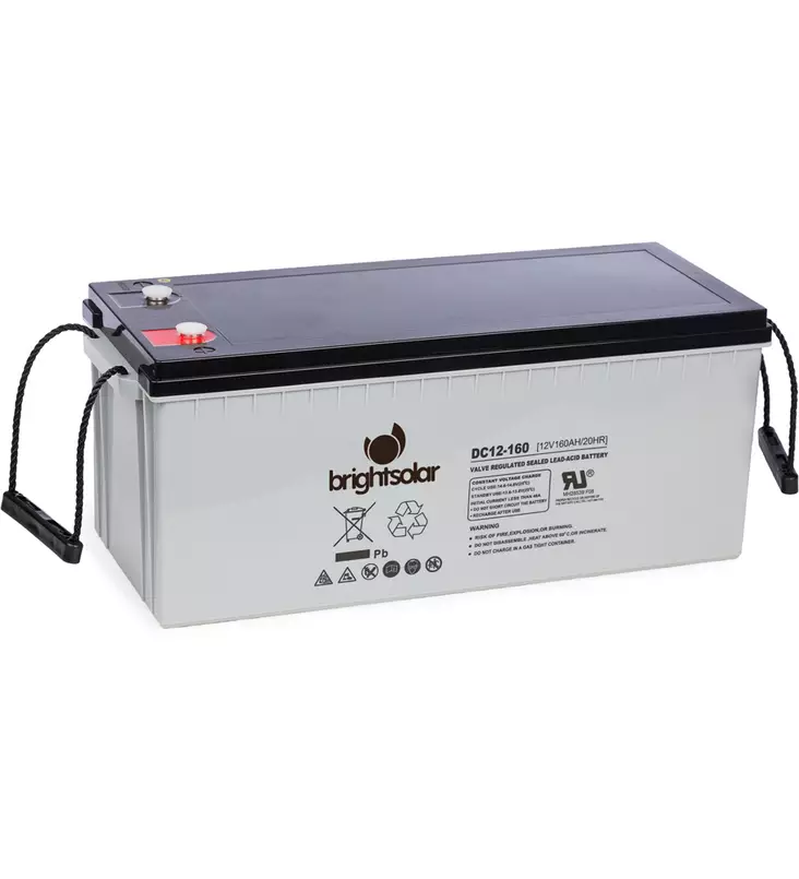 AGM AKKU DC12-160 BRIGHTSOLAR - Vapaa-ajan akut - 6438014197968 - 1
