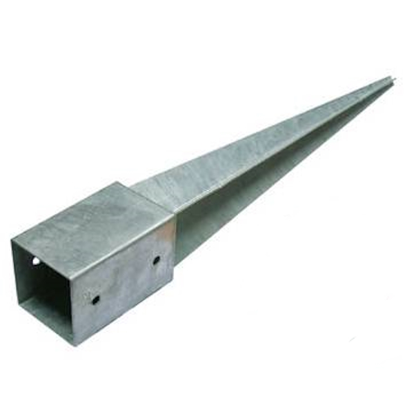 metallinen aitatolpanjalka 49x49x650mm - Aitatolpan jalat - 6438168069838 - 1