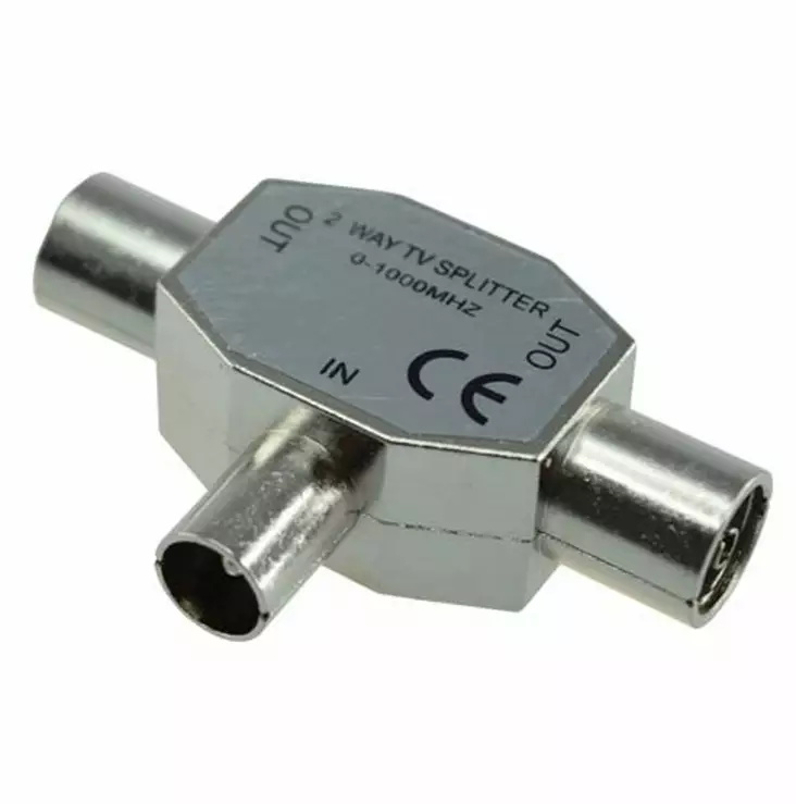 ANTENNIJAKOPISTOKE uros/2 x naaras metallinen - Antennit ja antennitarvikkeet - 6438140981318 - 1