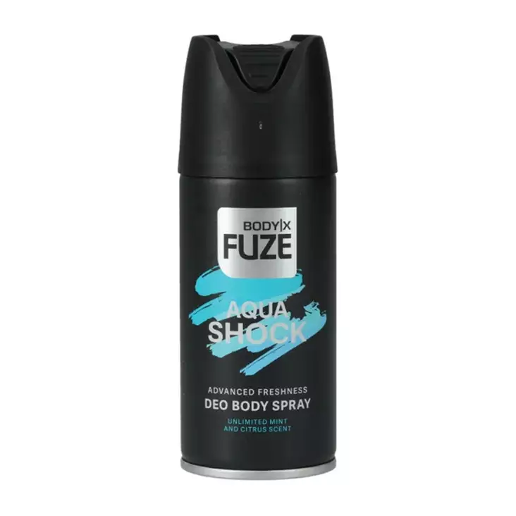 Body-X Fuze Deo Spray 150ml Aqua Shock - Miesten deodorantit - 8721382701768 - 1