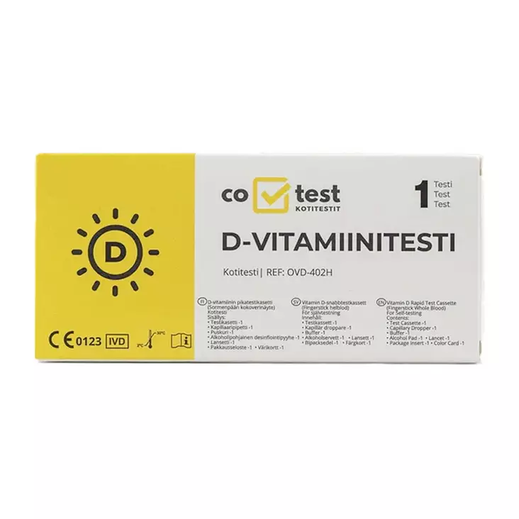 Co-Test D-vitamiinitesti 1kpl - Kotitestit - 6429810780058 - 1
