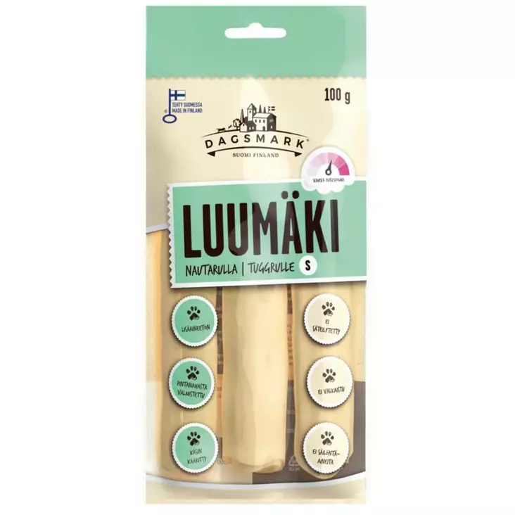 Dagsmark Luumäki Nautarulla S 100G - Koiranruoat ja herkut - 6430066380718 - 1