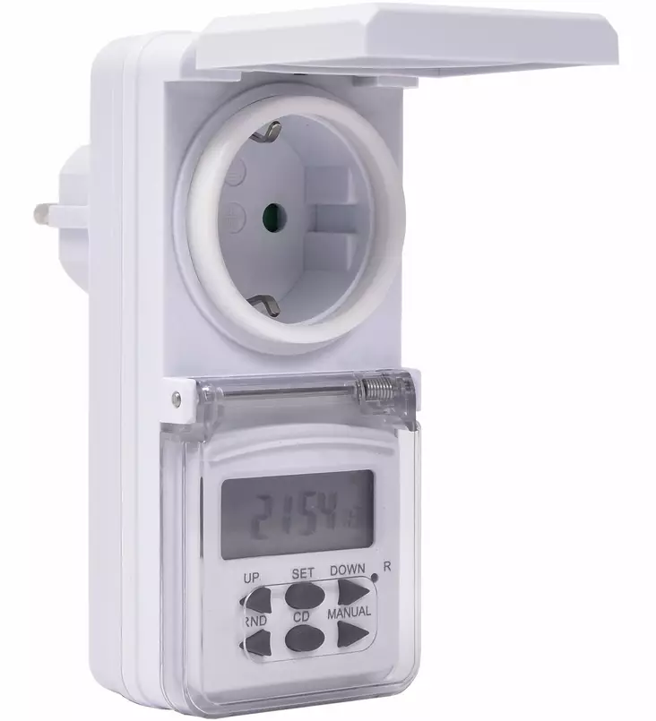 DIGITAALINEN AJASTINKELLO VIIKKOAJASTIN - Pistorasiat, haaroittimet ja kytkimet - 6438152080238 - 1