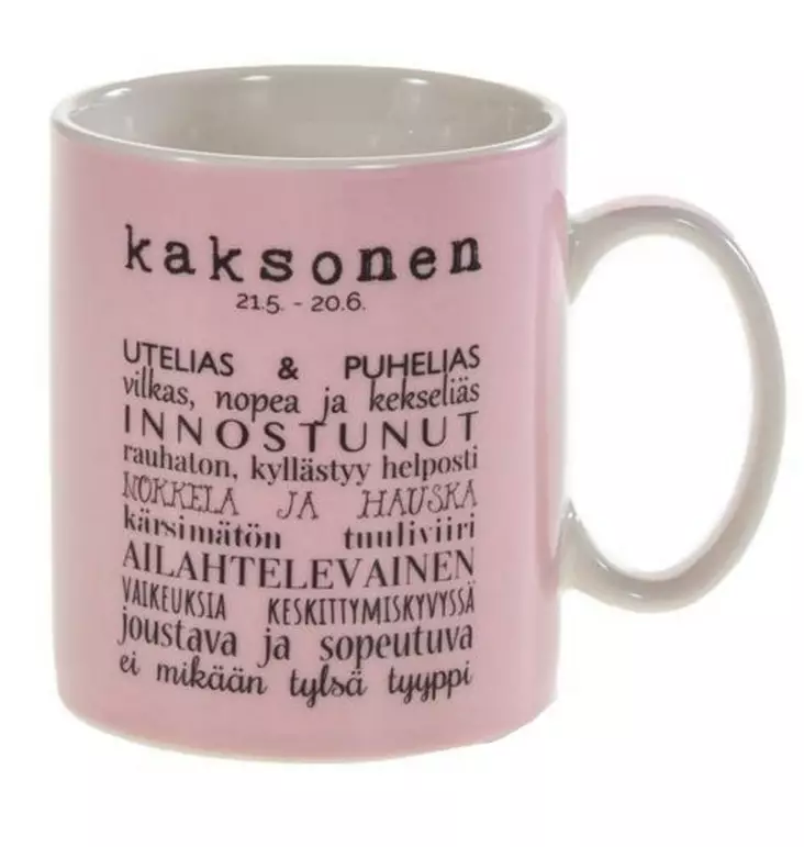 HOROSKOOPPIMUKI KAKSONEN 480ml Amanda B collection - Mukit ja kahvikupit - 6420254264418 - 1