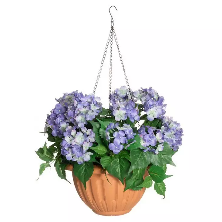 Hortensia amppelissa sininen - Tekokasvit ja muovikukat - 6410416437118 - 1
