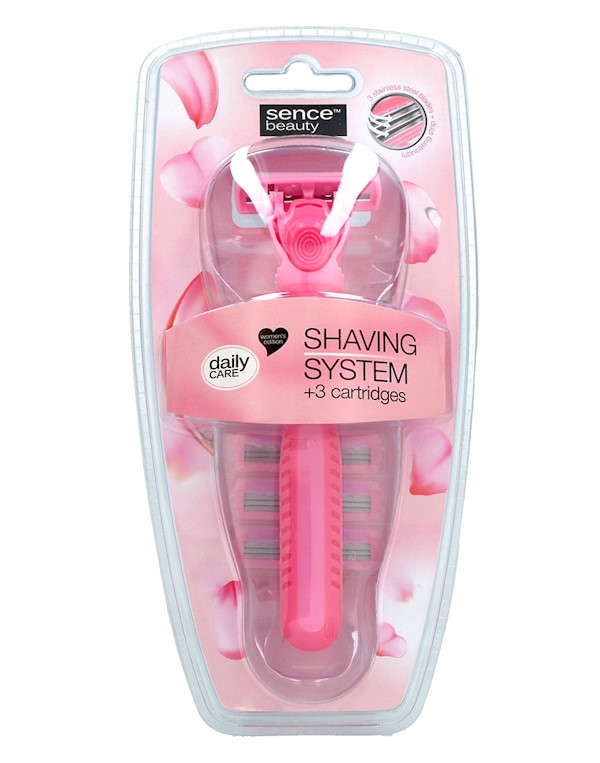 H=C3=B6yl=C3=A4 naisille + 3kpl teri=C3=A4 Sence Beauty - Karvahöylät ja vaihtoterät - 8719874194518 - 1