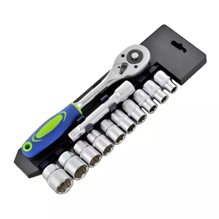 Puolen tuuman räikkäsarja hylsyillä. - Hylsysarjat ja työkalusarjat - 6438168118918 - 1