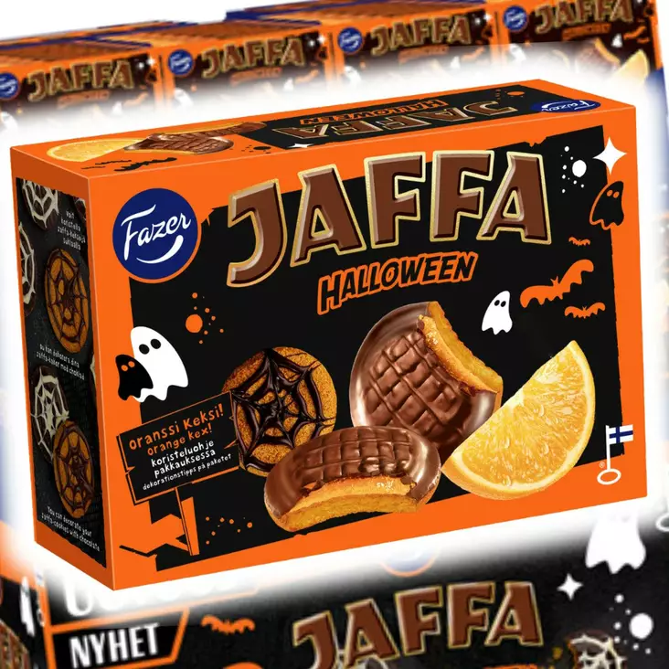 Jaffa keksi Halloween 6 x 300g/pkt Fazer - Leivät, keksit ja leivonnaiset - 838108 - 1
