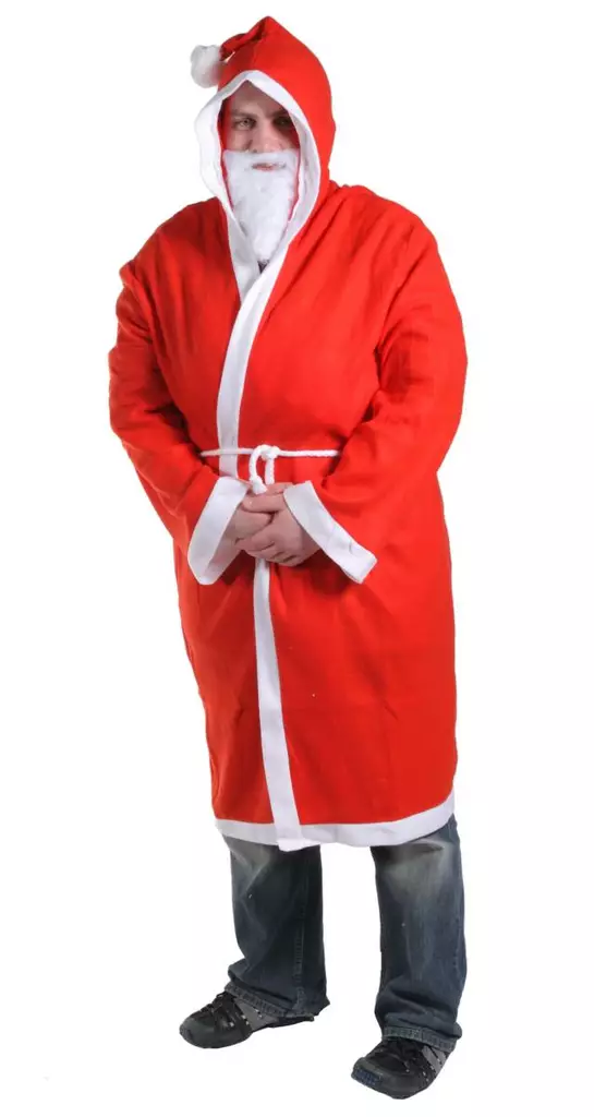 Joulupukintakki hupulla fleece - Jouluasusteet ja tonttulakit - 6410411076558 - 1