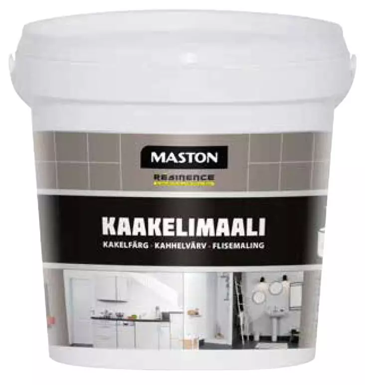 KAAKELIMAALI MUSTA 250ML MASTON - Sisämaalit - 6412490038328 - 1