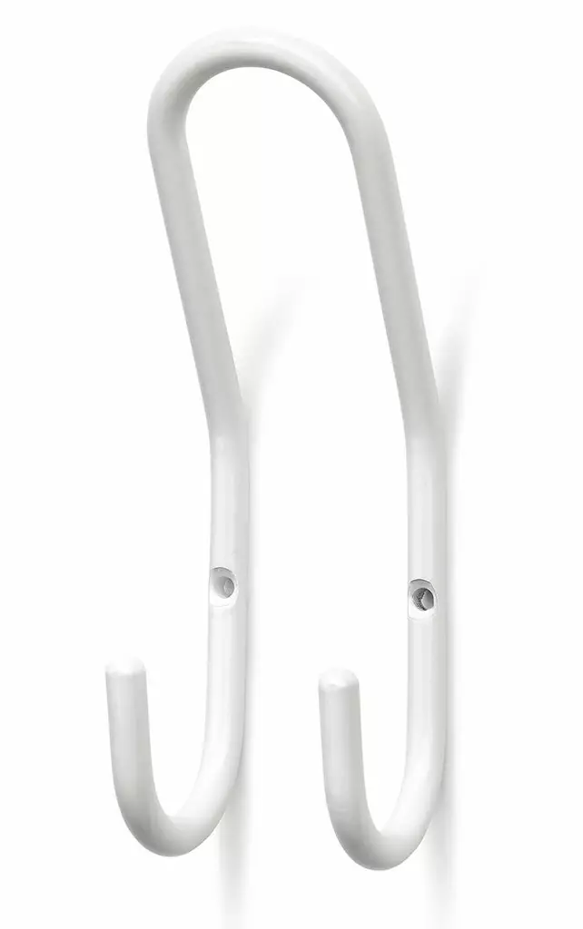 KAKSOISKOUKKU SATURN 140mm Valkoinen HABO - Koukut, naulakot ja telineet - 7317900182518 - 1