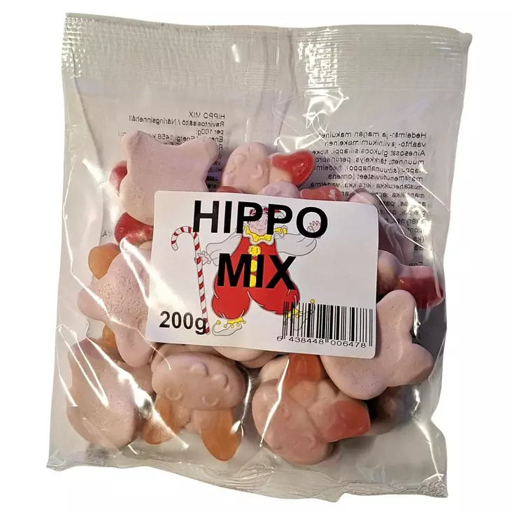 Karkkipussi Hippo Mix 200g/pss - Makeiset ja naposteltavat - 6438448006478 - 1