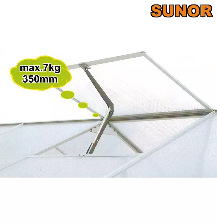 Automaattinen kasvihuoneen luukun avaaja. - Kasvihuonetarvikkeet - 6438168095448 - 1