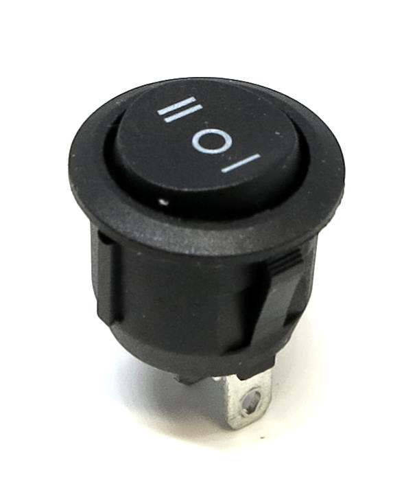 KEINUKATKAISIN ON-OFF-ON 12V PYÖREÄ - Katkaisijat ja releet - 6438417016248 - 1