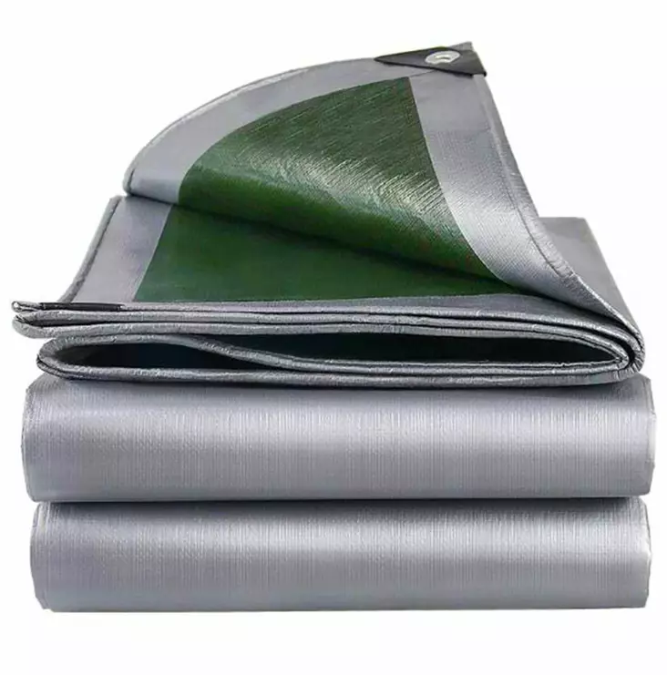 Kestopeite 14x18m 160g/m2 vihreä/hopea UV-suojattu - Kestopeitteet - 6430013427718 - 1