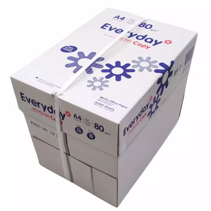 Kopiopaperi 5x500 arkkia A4 valkoinen 80g/m2 - Toimistopaperit ja kirjekuoret - 6416764500818 - 1