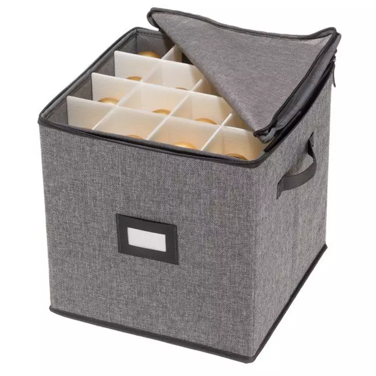 Koristeiden säilytyslaatikko - Joulukoristeet ja lumihiutalepallot - 6410416387208 - 1