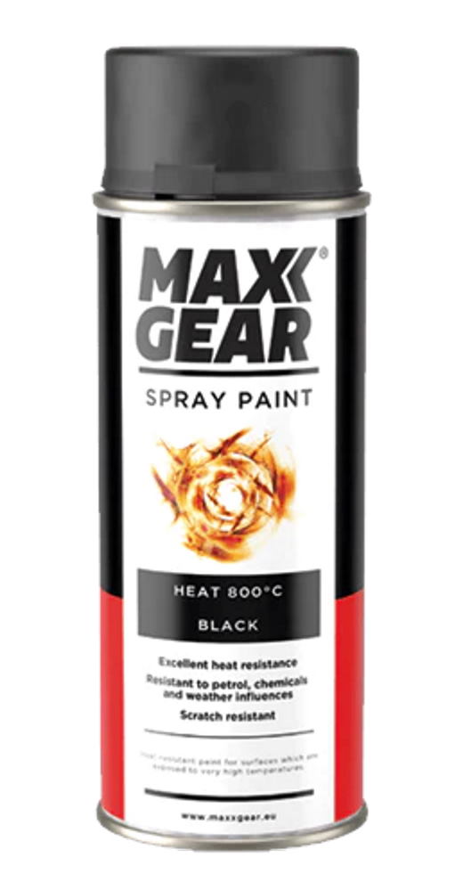KUUMANKESTOMAALI MUSTA 800C MAXX GEAR - Spraymaalit - 6418091140958 - 1