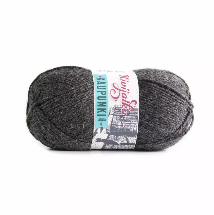 Lanka Kivijalka 95 Tummanharmaa 100 g - Sukkalangat - 6430063330358 - 1