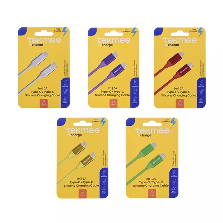 TEKMEE latausjohto 1M 60W TYPE C TYPE C - Puhelimet ja puhelintarvikkeet - 3661075334598 - 1